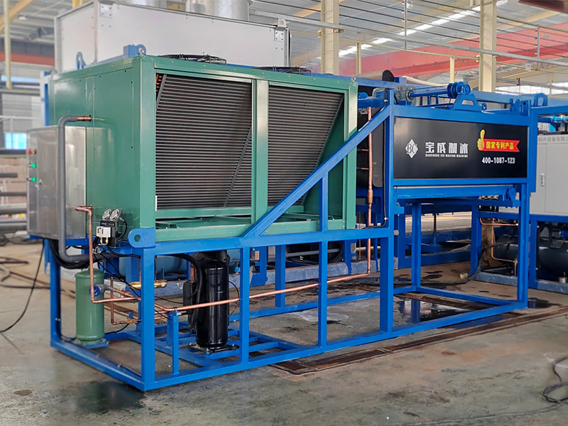 Máquinas industriais compactas para blocos de gelo | Para startups e testes