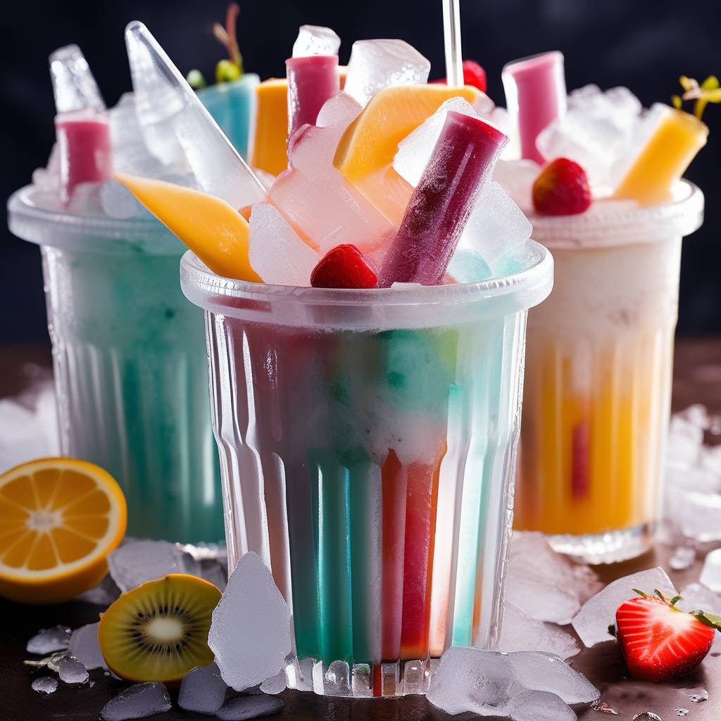 Apresentamos uma nova maneira de desfrutar de bebidas geladas personalizadas: embalagens de plástico para gelo comestível.