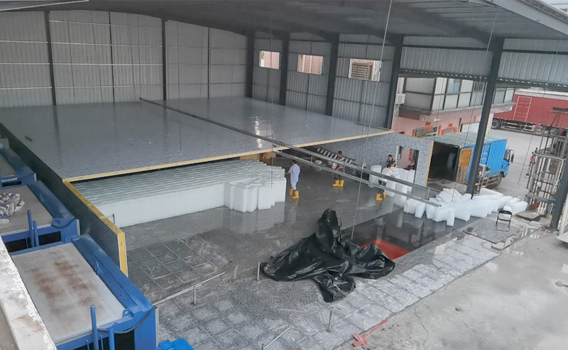 Customer Case commercial block ice machine