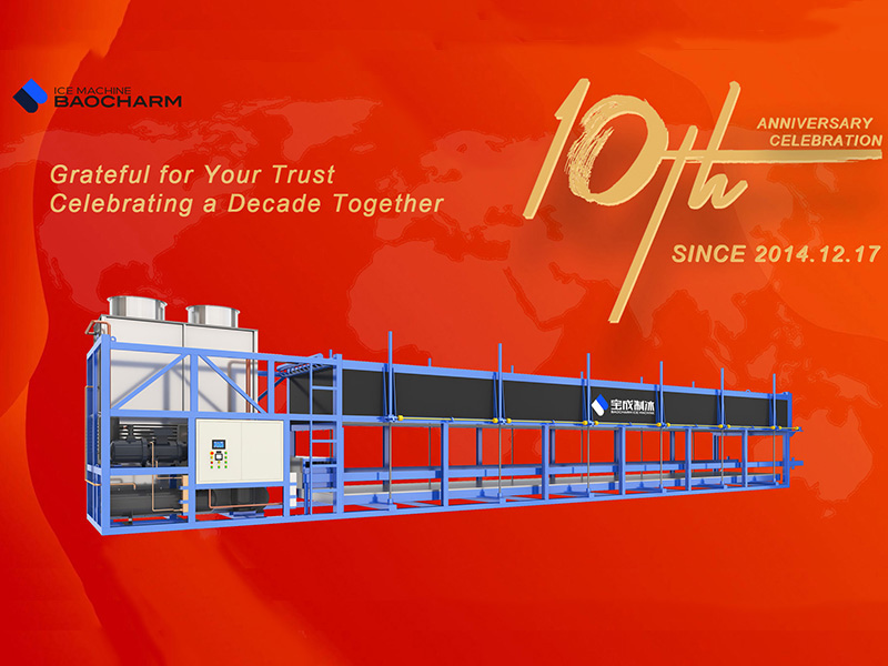 A BAOCHARM celebra seu 10º aniversário como fabricante líder de equipamentos para fabricação de gelo.